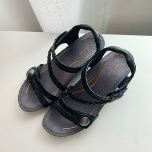 Aetrex Naya Braided Wedge Sandal